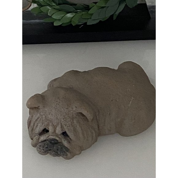 Vintage Bull Dog Figurine 1993 Bone Tired Little Creations Lou Rankins Hallmark - Picture 4 of 16
